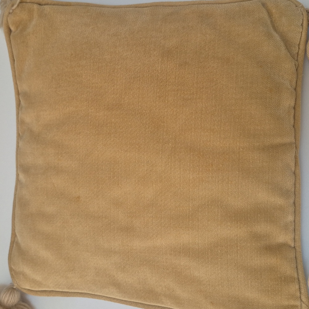 Vintage Airedale Terroir Dog Blue Needlepoint Pillow with Tassels Antique - Picture 2 of 6